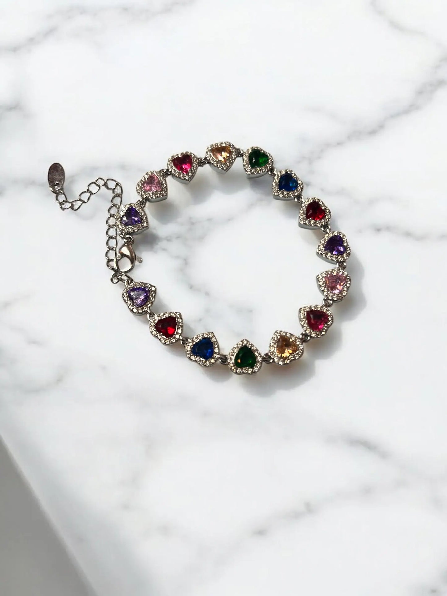 Rebel Heart Tennis Bracelet Rebel Allure