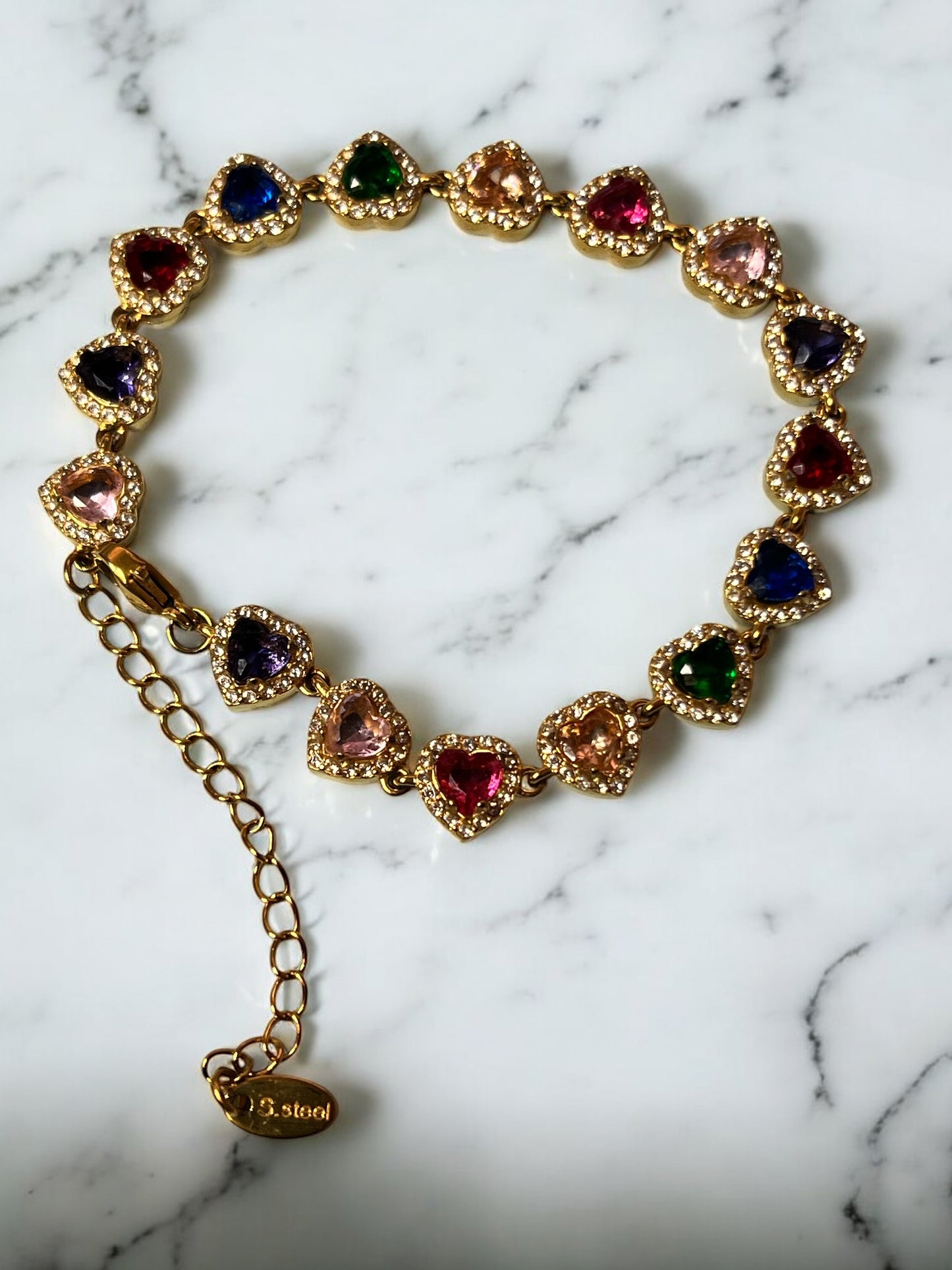 Rebel Heart Tennis Bracelet