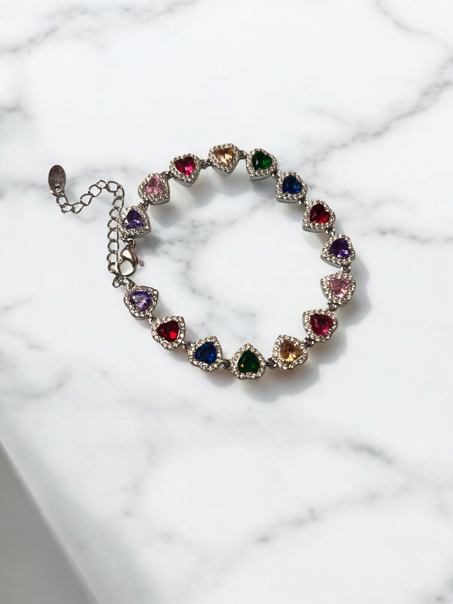 Rebel Heart Tennis Bracelet